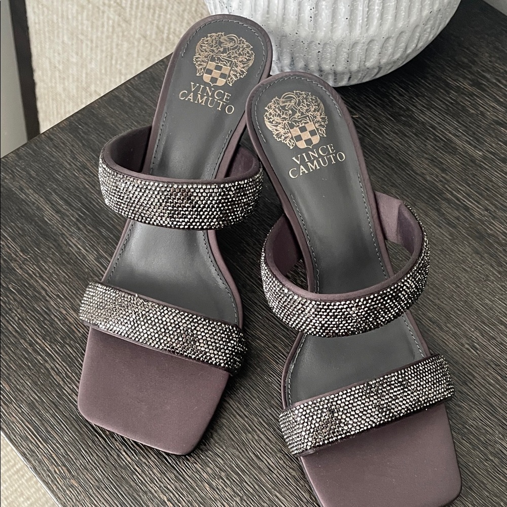 Vince Camuto Dark grey  Embellished Heels